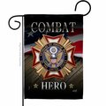 Patio Trasero 13 x 18.5 in. Veterans Hero Garden Flag with Armed Forces Service Double-Sided  Vertical Flags PA3888792